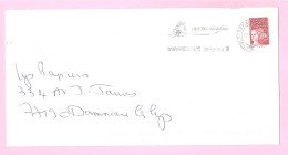 LUQUET - LA POSTE 1997 - Y&T N° 3085 - TVP Rouge Adh.Type I. Variété Bandes PHO. Sur Lettre Prioritaire.TB. - Lettres & Documents