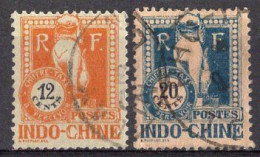 INDOCHINE Timbres-Taxe N°40 & 41 Oblitérés TB Cote : 2€50 - Segnatasse