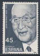 Spain Espana 1988 Mi 2830 YT 2565 Sc 2557 SG 2963 ** Jean Monnet (1888-1979) - French Politician European Integration - Institutions Européennes