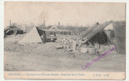 CPA Soignies - Carrières Du Nouveau Monde, Chantiers De La Taille - Circulée - Non Divisée - 1908 - L.L.B. N° 26 - Soignies