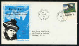 Canada 1971  FDC Emily Carr - Briefe U. Dokumente