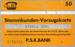 AUSTRIA - L&G - P.S.K. BANK - STAMMKUNDEN-VORZUGSKARTE GP12 - 411L - Oesterreich