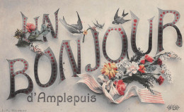 Un Bonjour D'AMPLEPUIS (Rhône) - Voyagé 1907 (2 Scans) - Amplepuis