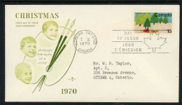 Canada 1970  FDC Christmas - Lettres & Documents