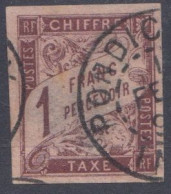 #197 COLONIES GENERALES TAXE N° 26 Oblitéré Pondichéry (Inde) - Postage Due