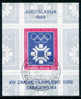 YUGOSLAVIA 1983 Winter Olympics, Sarajevo Block Used.  Michel Block 22 - Usati