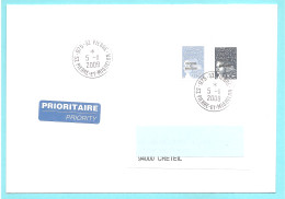 SPM - Pli Pour La Métropole, En Affranch. Composé Avec N°802 + 803 . Oblitération Manuelle. Bureau Auxiliaire. TB. - Covers & Documents
