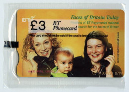 BT PHONECARD : FACES OF BRITAIN TODAY : £3 - BT Promozionali