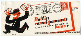 BUVARD  -  POSTE  BOTTIN RENSEIGNEMENTS  PARIS 7éme - P