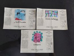 LOTTO 3 ETICHETTE VINO DELLA PACE 1988 PEACE WINE LABELS - Lots & Sammlungen