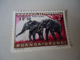 RUANDA   URUNDI    MNH  STAMPS ELEPHANTS OVERPRINT - Otros & Sin Clasificación