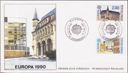 Europa CEPT 1990 France - Frankreich FDC1 Y&T N°2642 à 2643 - Michel N°2770 à 2771 - 1990