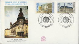 Europa CEPT 1990 France - Frankreich FDC3 Y&T N°2642 à 2643 - Michel N°2770 à 2771 - 1990