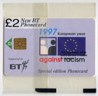 BT PHONECARD : 1997 EUROPEAN YEAR AGAINST RACISM : £2 - BT Werbezwecke