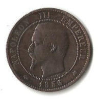 Napoleon III Empereur Des Francais 1856 Dix Centimes Lettre K - 10 Centimes