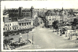 BRUXELLES « Porte De Namur Et Chaussée D’Ixelles » Nels (1947) - Lanen, Boulevards