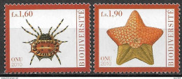 2010 UNO Genf Mi. 685-6 **MNH  Freimarken: Internationales Jahr Der Biodiversität - Ongebruikt