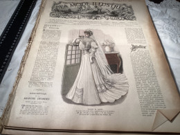 Journal De Famille La Mode Illustrée 1905 Avec Joli Gravure à L’intérieur  Publicité, Numéro 14 - Mode