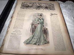 Journal De Famille La Mode Illustrée 1905 Avec Joli Gravure à L’intérieur  Publicité, Numéro 16 - Mode