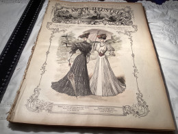 Journal De Famille La Mode Illustrée 1905 Avec Joli Gravure à L’intérieur  Publicité, Numéro 25 - Mode