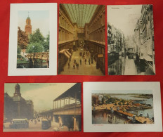 Rotterdam, Netherlands - Lot Of 5 Old Postcards - Collezioni E Lotti