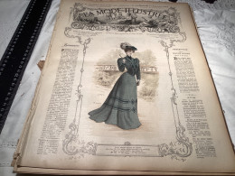 Journal De Famille La Mode Illustrée 1905 Avec Joli Gravure à L’intérieur  Publicité, Numéro 38 - Moda