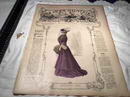 Journal De Famille La Mode Illustrée 1905 Avec Joli Gravure à L’intérieur  Publicité, Numéro 53 - Moda