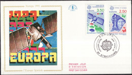 Europa CEPT 1991 France - Frankreich FDC1 Y&T N°2696 à 2697 - Michel N°2834 à 2835 - 1991