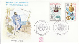 Europa CEPT 1992 France - Frankreich FDC2 Y&T N°2755 à 2756 - Michel N°2899 à 2900 - 1992