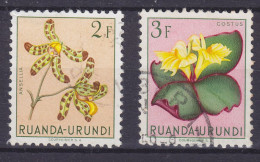 Ruanda-Urundi 1953 Mi. 144-45 Flora, Used (2 Scans) - Usados