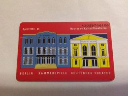Germany -  K 928/93 Berlin Kammerspiele Deutsches Theater House - K-Series: Kundenserie