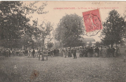 Haute Saône COMBEAUFONTAINE - Le Champ De Foire Jour Du Comice Agricole - Animée Cachet Ambulant Lavoncourt Jussey - Combeaufontaine