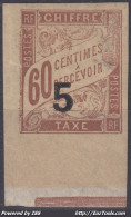 INDOCHINE TAXE N° 1 VARIETE FILET GAUCHE ABSENT NEUF * GOMME TRACE DE CHARNIERE - Postage Due