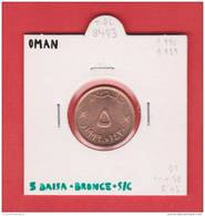 OMAN    5 BAISA  1975-1989    BRONCE  KM#50   SC/UNC      T-DL-8403 - Omán