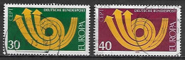 ALLEMAGNE   -  1973 .  Y&T N° 618 à 619  Oblitérés .    EUROPA - 1973