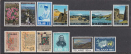Iceland 1970 - Lot Of 7 Issues(13 Stamps), MNH**(scan) - Unused Stamps