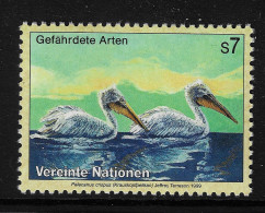 United Nations 1999 MiNr. 288 Vienna - VI BIRDS The Dalmatian Pelican (Pelecanus Crispus) 1v MNH** 1.00 € - Pelicans