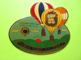 Gros Pin's Club Lions Montgolfières (7 X 6 Cm) - #1121 - Luchtballons