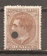 España/Spain - (usado) - Edifil Telégrafo 203T - Yvert 186 - Telegramas