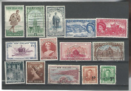 54128 ) Collection New Zealand King Queen Overprint - Collections, Lots & Séries