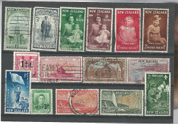 54129 ) Collection New Zealand King Queen Overprint - Collections, Lots & Séries