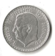 Monaco 5 Francs 1945 Louis II - 1922-1949 Luigi II