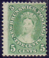NEW BRUNSWICK - VICTORIA  5c - Mint No Goom - 1860 - Unused Stamps