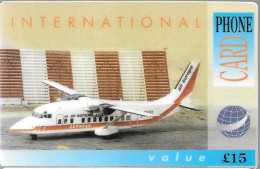 CARTE-PREPAYEE-GB-15£-AVION- Cie Air Europe-Plastic Epais Glacé-Non Gratté Neuve- TBE/ - Airplanes