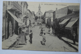 Delcampe - Cpa SOUK AHRAS Rue De Madaure 1917 - TER86 - Souk Ahras