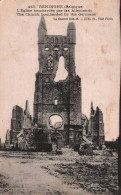 Delcampe - Reninghe (1914-1918) - L'Église Bombardée Par Les Allemands - Lo-Reninge
