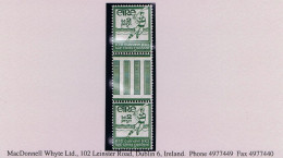 Ireland Sport 1934 GAA Hurler 2d Gutter Pair Mint Unmounted Never Hinged, Folded - Ongebruikt