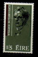 Irlande - 1965 - 1/5 - Poete William Butter Yeats - Neuf*+ - MNH - Ungebraucht