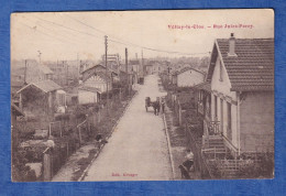 CPA - VELIZY Le CLOS - Rue Jules Ferry - Maison Jardin Rue Attelage Femme Chien Fille Vélo Architecture - Velizy