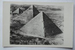 Cpsm Petit Format Cairo Aerial View Of The Kheops Khephren And Mykerinos Pyramids - TER86 - Piramiden